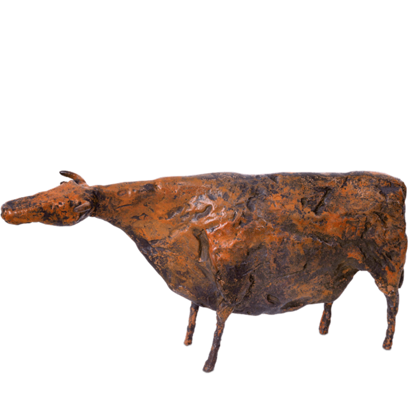 Bronzeplastik »Kuh« Hermann Schwahn • bildhauerei-shop
