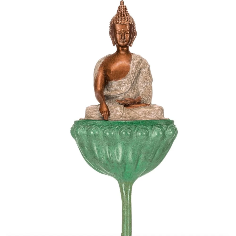 Skulptur »Buddha auf Lotusblüte«