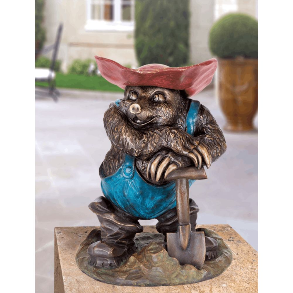 Gartenskulptur Maulwurf Es Ist Vollbracht Bronze Bildhauerei Shop